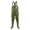 Waders Homme Nylon PVC Kaki - Imperméables avec Maille Anti-Transpirante