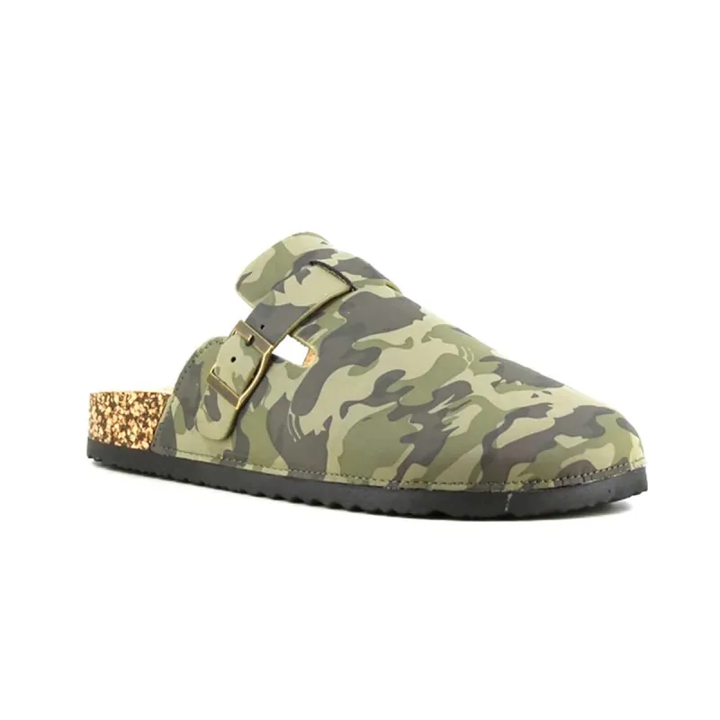 Sabots Homme Camo en Synthétique PU - Tige Basse