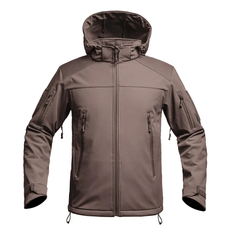 Veste Softshell Fighter A10® Homme Marron - Imperméable & Respirante