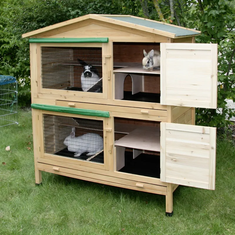 Abri pour rongeurs APPARTEMENT 2 zones 118 X 61 X 130 cm