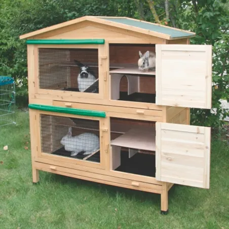 Abri pour rongeurs APPARTEMENT 2 zones 118 X 61 X 130 cm