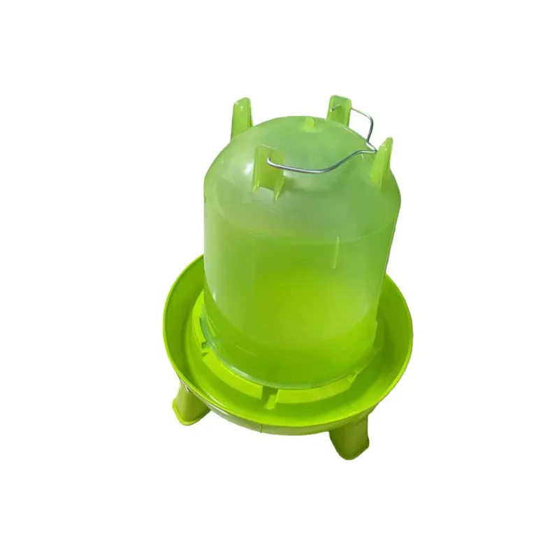 Abreuvoir sur pied avec poignée 11L pour volailles - Vert