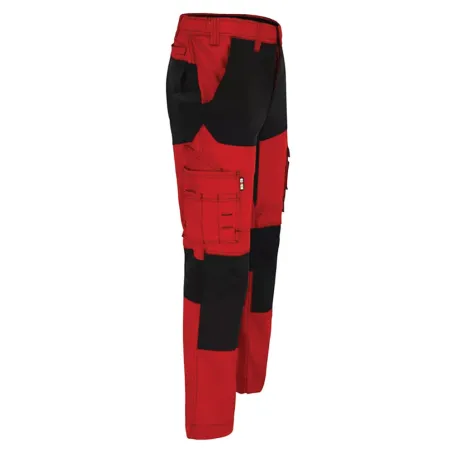 Pantalon Hector rouge Herock – ripstop, stretch 4 sens, multi-poches