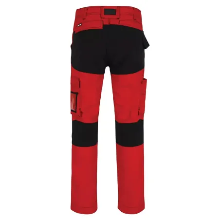 Pantalon Hector rouge Herock – ripstop, stretch 4 sens, multi-poches