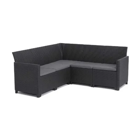 Ensemble mobilier de jardin Keter Claire 1 canapé + 1 table basse gris