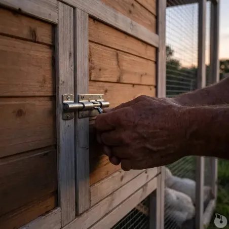 Kit Poulailler 3 poules Bois Confort toit plastique + Enclos