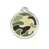Médaille en Acier Inoxydable Camo - Gravure Personnalisable 3 Lignes
