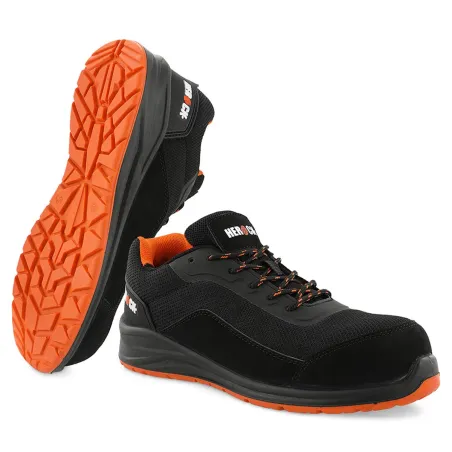Chaussures de sécurité basses Leno - Homme Noir/Orange - Herock