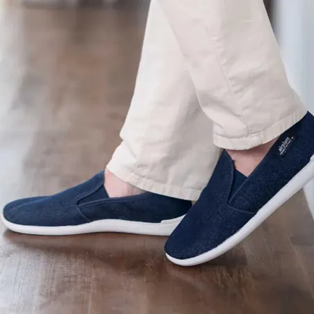 Espadrilles Rescudo Bleu Marine pour Homme - Tige Basse