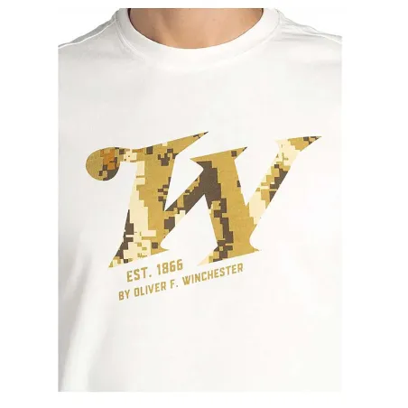 T-shirt Homme Springer Winchester® - Col Rond - 100% Coton - Blanc