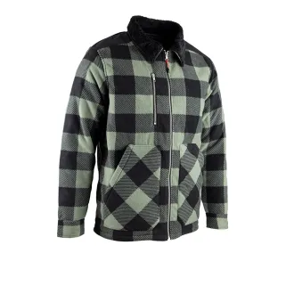 Chemise polaire matelassée homme verte LMA® - 390 g/m²