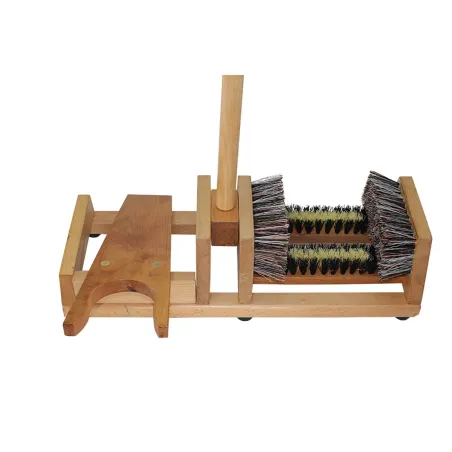 Paillasson tire-bottes avec brosses polypropylène et mât d'appui 90 cm