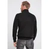 Pull Troyer Brandit® Noir Homme - Col Camionneur - Manches Longues