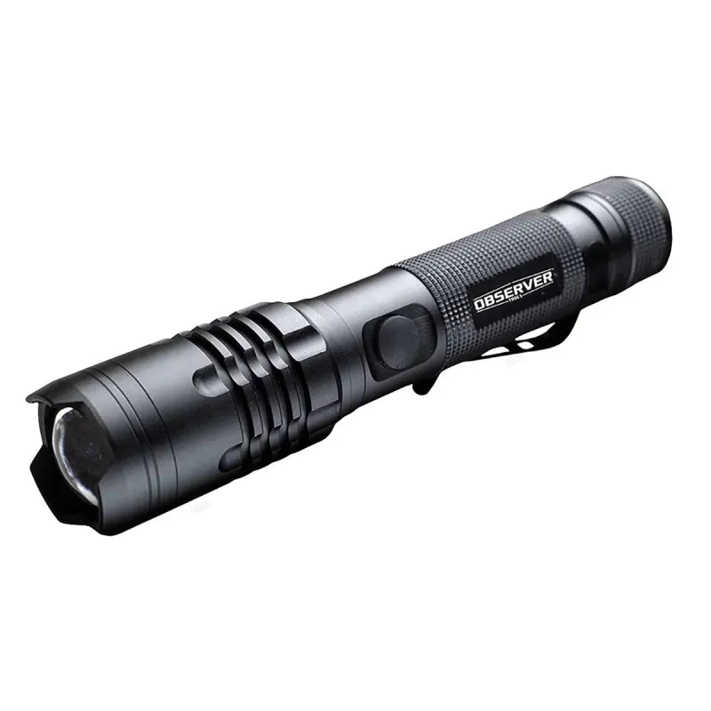 Lampe Torche Multifonction Observer Noire - 1200 Lumens
