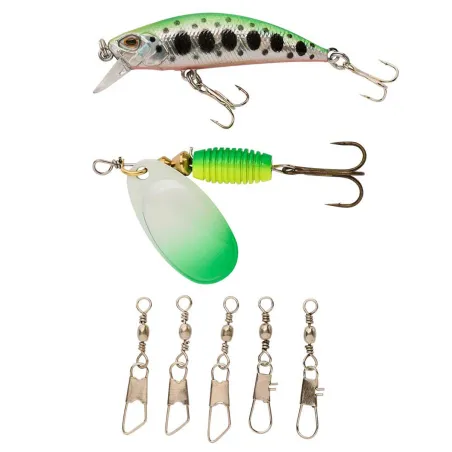 Combo Target II - Canne à Pêche Polyvalente 5-20g 4m avec Moulinet