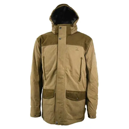 Veste Rambouillet imperméable polyester bicolore marron XL à 3XL