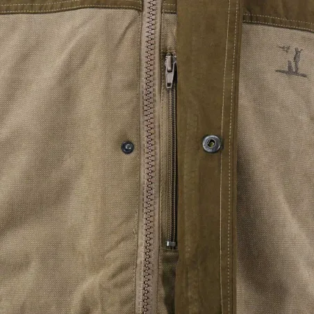 Veste Rambouillet imperméable polyester bicolore marron XL à 3XL