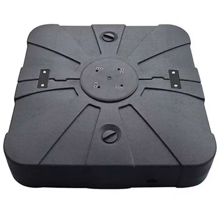 Parasol carré déporté pivotant alu toile 220 g/m² beige 3 X 3 M