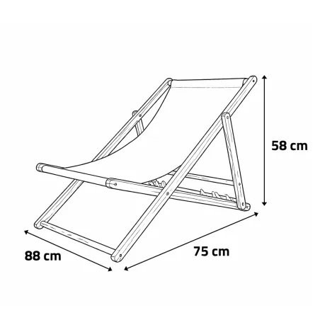 Lot de 2 chiliennes pin coton 300D gris