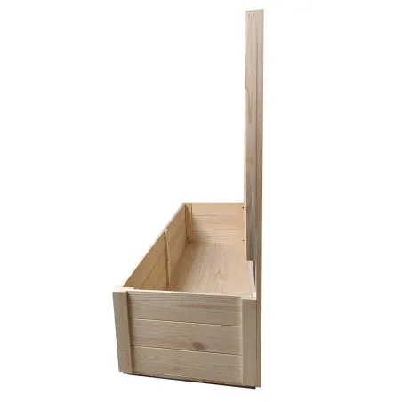 Carré potager ou jardinière rectangulaire avec treillis