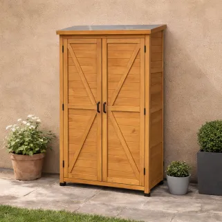 Abri de jardin bois Sambre 2 portes 85 x 52 x 174 cm
