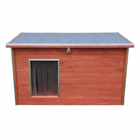 Niche en bois haute isolation 92x68x60cm - Épicéa 3 couches avec toit étanche