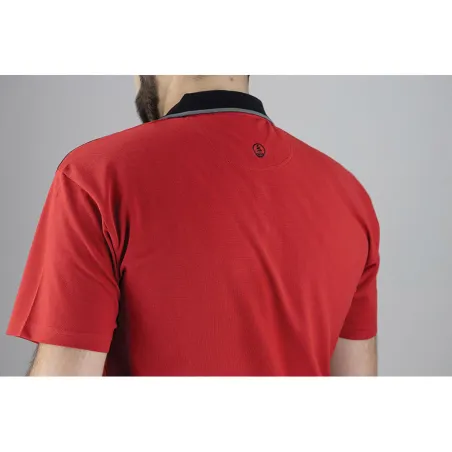 Polo Homme LMA® Rouge en Coton-Polyester - Col Chemise - 160g/m²