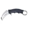 Couteau Alpha Kilo - Lame Karambit 7 cm en Acier 440A - Manche G10 Noir