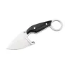 Couteau Enki - Lame Drop Point 5,8 cm en Acier 440B avec Manche Micarta Noir