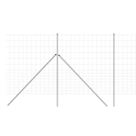 Grillage Rempart Lourd Galvanisé 2x50m - Mailles Progressives 15cm