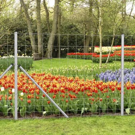 Grillage Rempart Lourd Galvanisé 1,4m x 50m - Mailles Progressives 15cm