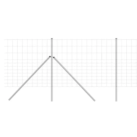 Grillage Rempart Lourd Galvanisé 1,4m x 50m - Mailles Progressives 15cm