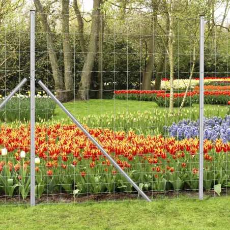 Grillage Rempart Léger 2m x 50m - Mailles Progressives 15cm - Galvanisé