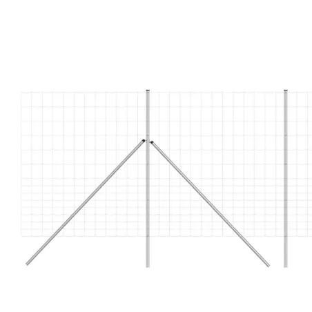 Grillage Rempart Léger 2m x 50m - Mailles Progressives 15cm - Galvanisé