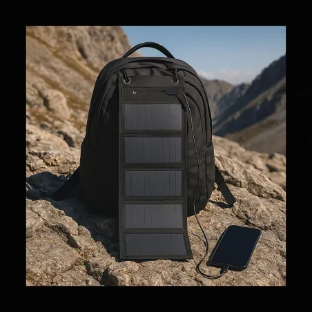 Chargeur solaire pliable 12,5 W - Énergie portable pour aventuriers
