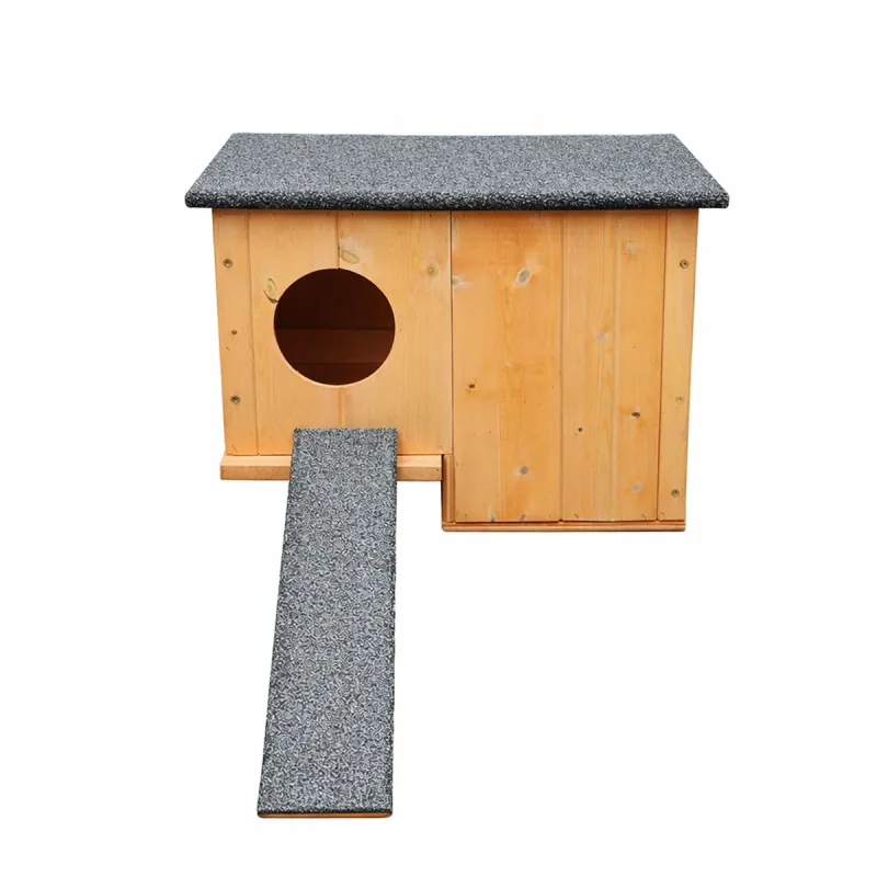 Nichoir chicane en bois 45 x 27 x 33 cm pour canards d’ornement ou sarcelles