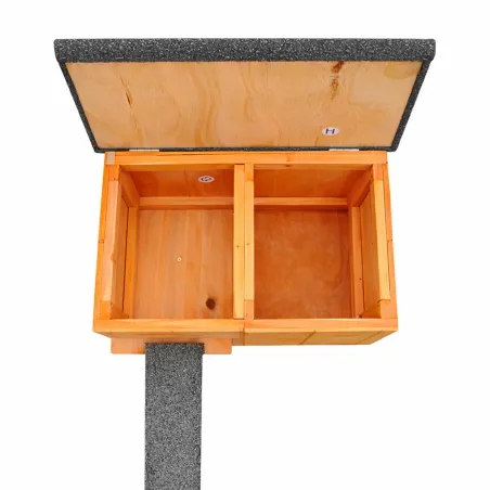 Nichoir chicane en bois 45 x 27 x 33 cm pour canards d’ornement ou sarcelles