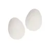 Lot de 2 oeufs factices caoutchouc crème