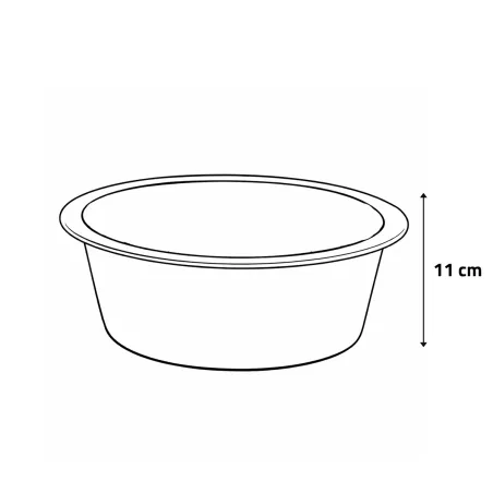 Gamelle inox chien longues oreilles – 4000 ml robuste et lavable