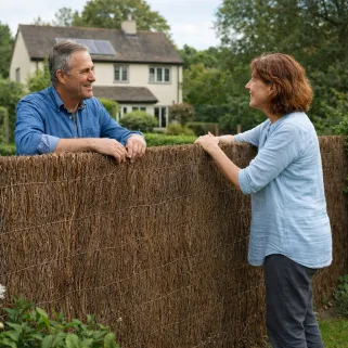 Bande de bruyère naturelle Largeur 3 m Hauteur 1.5 m - occultant 