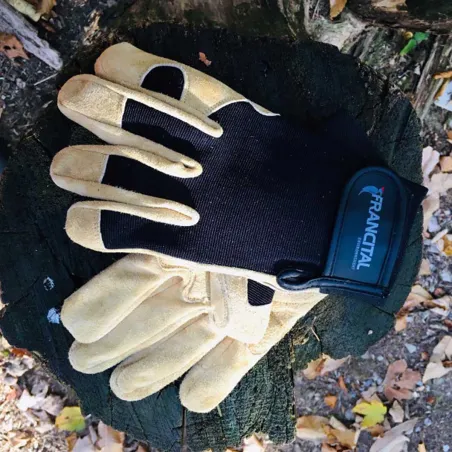 Gants de bûcheron en cuir de chèvre - Protection mécanique - Homme
