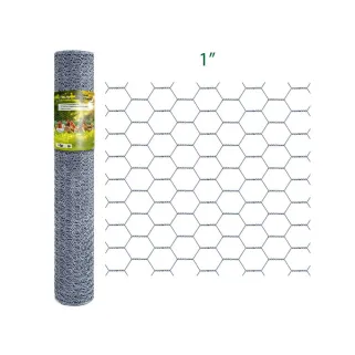 Grillage hexagonal galvanisé maille 25mm - Hauteur 1m - Longueur 10m