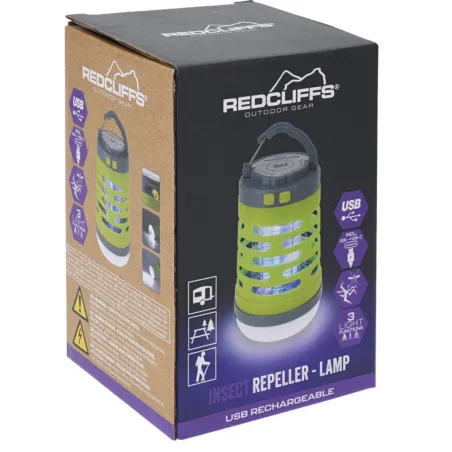 Lampe anti-moustiques 3 en 1 - Lanterne UV rechargeable USB-C