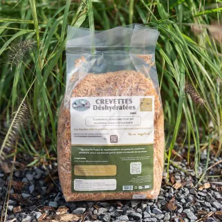 Crevettes séchées 800g - Protéines naturelles pour palmipèdes et oiseaux