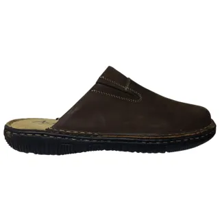 Sabots Homme Dubbo en Cuir Marron - Ayoka
