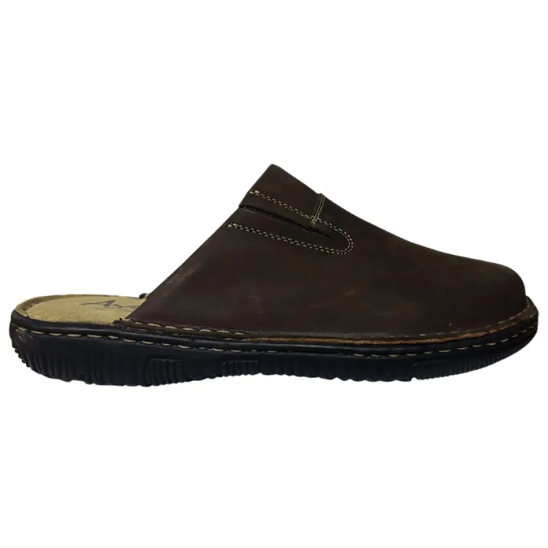 Sabots Homme Dubbo en Cuir Marron - Ayoka