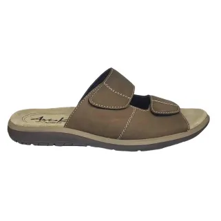Sandales Debi en Cuir Marron pour Homme - AYOKA