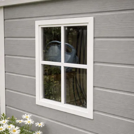 Abri de jardin Lys en plastique 240x287x230,8cm - Résistant et spacieux