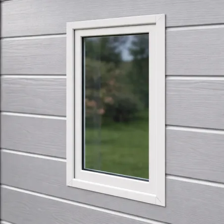 Abri de jardin Lys en plastique 181x231x222cm - Panneaux 12mm & structure aluminium