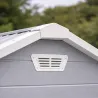 Abri de jardin Lys en plastique 181x231x222cm - Panneaux 12mm & structure aluminium